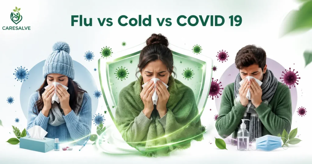Flu vs Cold vs COVID 19